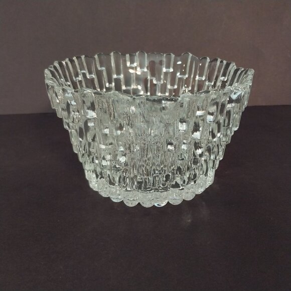 Vintage Scandi Finnish Design Icicle Glass Bowls - Set of 3 - Picture 3 of 9